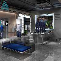 Présentoir de Vêtements d'Extérieur Haute Performance pour Hommes, Étagère Modulaire de Présentation de Vêtements Résistante aux Intempéries, Exportation Mondiale