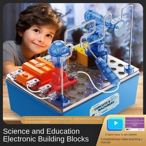 Ensemble de blocs de construction de Circuit électronique pour enfants en plastique physique Science petite expérience Patchwork tutoriel jouet pour garçons - Product Image 2