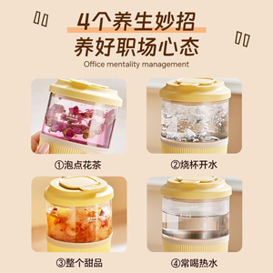 Douhe Electric Heating Cup 0.8L Keep Warm Office Mini <b>Tea</b> <b>Maker</b> With Automatic Shut Off - Product Image 4