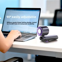 Nouveau ventilateur portable d'extérieur à refroidissement semi-conducteur haute vitesse, rechargeable par USB, pliable, à suspendre au cou, petit modèle
