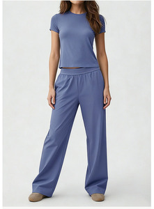Nuovo Arrivo: Completo Sportivo da Donna con Top Casual a Collo Alto e Pantaloni a Vita Alta, Alta Elasticità per Yoga e <span class=keywords><strong>Fitness</strong></span> - Product Image 4