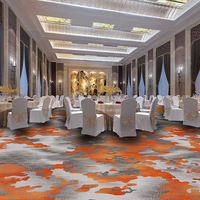 Luxuriöser Bedruckter Hochflor-Teppichboden Kommerzieller Büro-Hotel-Heimkino-Bankett-Polyester-Teppichboden