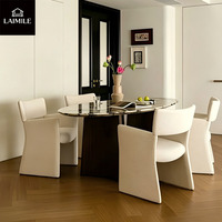 Fauteuil de salle à manger de style art contemporain, structure solide, chaise d'appoint rembourrée pour maison, villa, café, mobilier contractuel