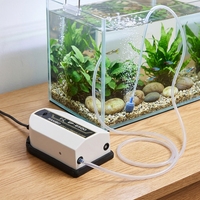 Pompe à air pour aquarium Atman 2.5w-5.6w en plastique, ultra silencieuse, durable, 110-240V, aérateur domestique avec garantie d'un an