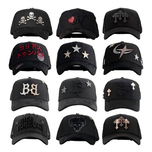 Nouvelles casquettes de baseball G5 5 panneaux en toile et daim, style vintage chromé, sportives, rayées, avec lettres brodées en 3D, ajustables, unisexe - Product Image 1