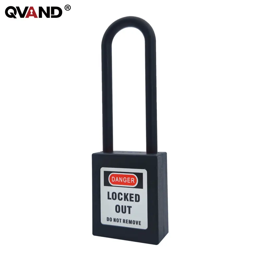 QVAND 76mm Industrial Lock Lockout Sicherheit Sicherheit Kunststoff Vorhänge schlösser Master Key Loto Lock