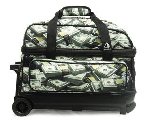 2026 NEW Double <b>Bowling</b> Roller 2 Ball <b>Bowling</b> Bag with Separate Shoe Compartment 2 Ball <b>Bowling</b> Bag with Wheels - Product Image 2