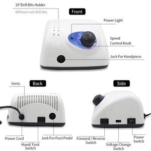 Strong 210 Electric <b>Nail</b> Drill 65W 35000 Machine Cutters Manicure <b>Nail</b> Drill Milling Manicure Pedicure Machine Polish <b>Nail</b> File - Product Image 3