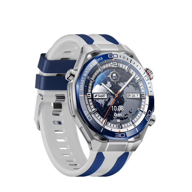 Newest SK55 SmartWatch Android with AMOLED Display and 3 Pairs Straps BT Calling Always on Display Dynamic Island Health