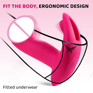 ウェアラブルディルドバイブレーター Gスポットクリトリス刺激器 バタフライバイブレーティングパンティー エロティックトイ 大人のおもちゃ 女性向け - Product Image 5
