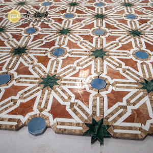 Mosaicos de Mármol Rosso <span class=keywords><strong>Alicante</strong></span> y Azul Macaubas de Alta Calidad para Diseño de Interiores, Revestimiento de Paredes, Baños, Hoteles y Villas - Product Image 5