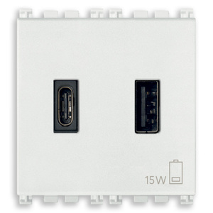 อะแดปเตอร์แปลงไฟ USB A+C 15W 3A 5V สำหรับชาร์จไฟบนผนัง - Product Image 1