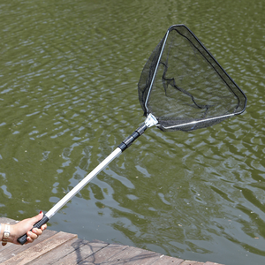 Épuisette triangulaire avec manche télescopique, filet de pêche pliable tout-<span class=keywords><strong>en</strong></span>-un pour la pêche <span class=keywords><strong>en</strong></span> <span class=keywords><strong>mer</strong></span> - Product Image 2
