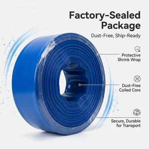 Tuyau d'irrigation plat en PVC sur mesure, haute pression, anti-UV, flexible, compatible OEM pour l'irrigation <span class=keywords><strong>agricole</strong></span> - Product Image 6