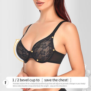 Intiflower V210603ลดกระหน่ำบราปรับขนาดได้, ชุดชั้นในลูกไม้เซ็กซี่บราไร้สายและ traceless บางเฉียบ - Product Image 3