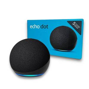 Altavoz Inteligente Mini Alaxe <span class=keywords><strong>Dot</strong></span> 5th 2025 con Iluminación LED, Soporte de Pared, Tela, Conexión Inalámbrica, Subwoofer de Escritorio - Product Image 4