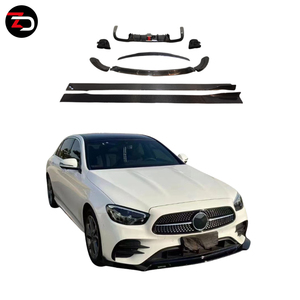 Prix d'usine – Kit carrosserie style BS en fibre de carbone : lèvre avant, diffuseur arrière, spoiler et jupes latérales pour Mercedes <span class=keywords><strong>Classe</strong></span> <span class=keywords><strong>E</strong></span> W213 - Product Image 1