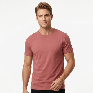Camiseta de Punto de Manga Corta para Hombre, Transpirable, Informal, de Verano, Venta al Por Mayor, Fabricante OEM, Directo de Fábrica - Product Image 1
