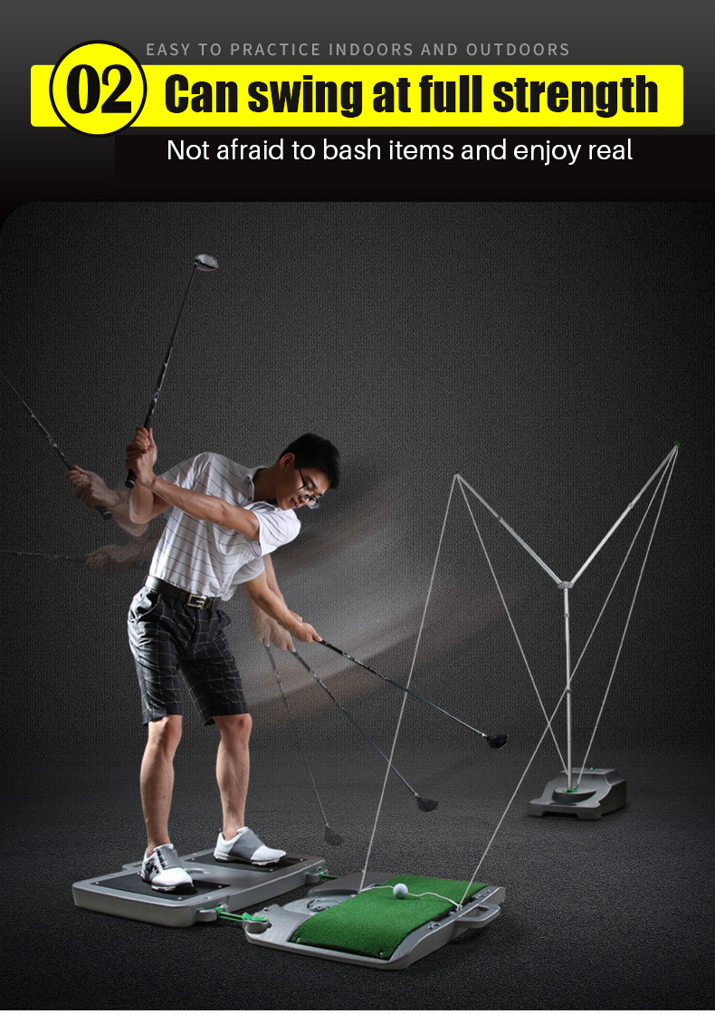 PGM HL003 Factory Price Patent Portable Ball Automatically Returns Golf Swing Trainer/Indoor Mini Golf