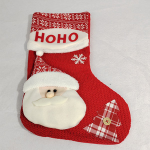 Chaussettes de Noël HOHO <span class=keywords><strong>du</strong></span> Père Noël de style nordique, grandes et mignonnes, 18 pouces, motif bonhomme de neige, pochette cadeau pour décorations de fête - Product Image 5