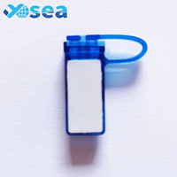 Joint de plomb de verrouillage de compteur d'eau ABS rouge Joint en plastique de sécurité pour compteur électrique avec code à barres