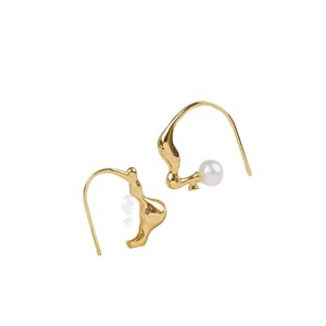 22464 Accessoires de perles DIY, support vide pour boucles d'oreilles en argent S925 avec double perle, bijoux en argent, perles de 5 à 10 mm pour boucles d'oreilles en perles - Product Image 5