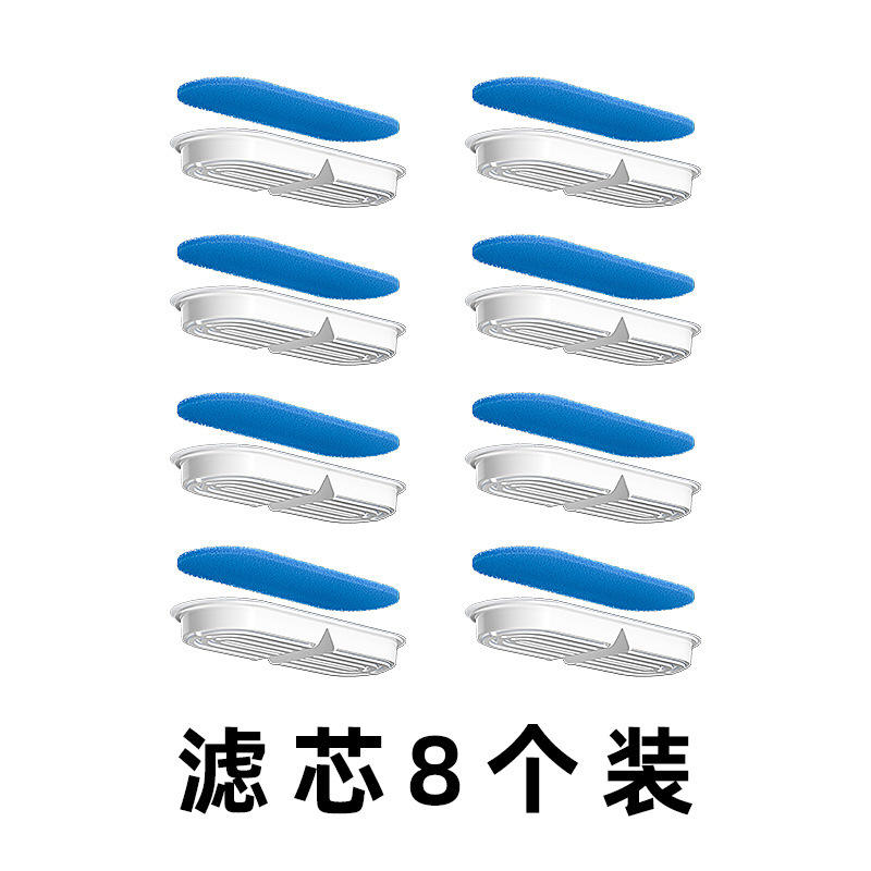 Upgraded blue and white filter cartridges, 8-pack (boxed)