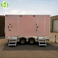 Toilettes publiques mobiles Goeasy, portables, extérieures, avec cloison d'intimité, toilettes publiques mobiles