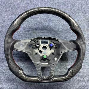 Volant en cuir lisse et fibre <span class=keywords><strong>de</strong></span> carbone YTcarbon pour VW Touran 1T3 5T <span class=keywords><strong>Caddy</strong></span> 2K - Product Image 1