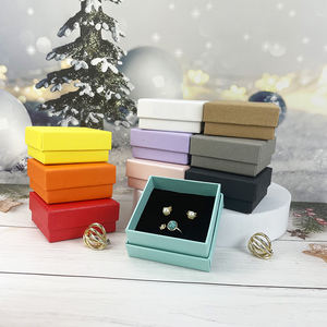 Caja de joyería de cartón reciclable de 9*9*3 CM, diseño <span class=keywords><strong>Heaven</strong></span> <span class=keywords><strong>Hell</strong></span> para collar, pendiente, anillo, embalaje de Perfume, cubierta de regalo - Product Image 1