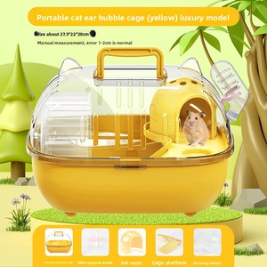 Criceto di lusso di plastica Premium porta viaggi grande spazio portatile maniglia piccola gabbia di trasporto per <span class=keywords><strong>animali</strong></span> - Product Image 4