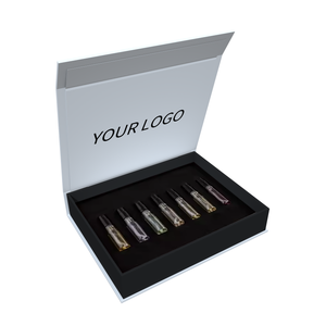 Sang Trọng Tùy Chỉnh Thương Hiệu Nước Hoa Chai Giấy Hộp Nước Hoa Mẫu Từ Bao Bì Quà Tặng Cứng Nhắc Hộp Hỗ Trợ Mock up - Product Image 1