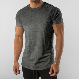 <span class=keywords><strong>Camiseta</strong></span> Deportiva para Hombre, 95% Algodón, 5% Elastano, con Logotipo Personalizado, Ropa de Gimnasio, Lisa, sin Estampado - Product Image 2