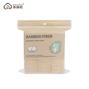 Organic Bamboo Unbleached Vietnam Cotton Pads Face Cleaning Makeup Remove Disposable Cotton Pads