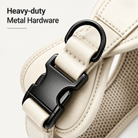 Harnais pour chien en cuir de luxe, robuste, personnalisable avec la marque OEM, accessoires pour la promenade des animaux de compagnie