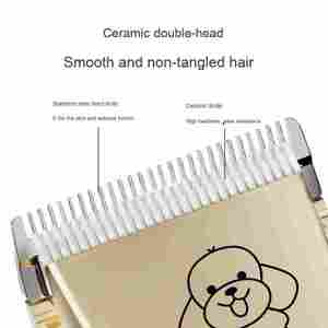 Tondeuse à poils pour animaux de compagnie avec tondeuses électriques rechargeables pour le visage, les oreilles et les pattes des chats et des chiens + ensemble de coupe-ongles portables (matériau ABS) - Product Image 6