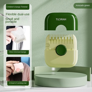 Peine de <span class=keywords><strong>peluquería</strong></span> multifuncional USB dos en uno para el hogar especial de acero inoxidable corte fino roto corte de pelo dividido para niñas - Product Image 6