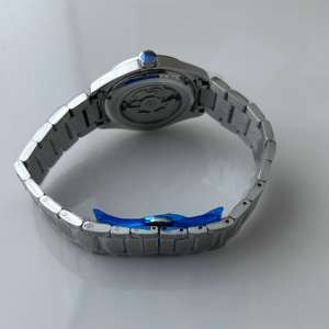 Reloj mecánico de lujo de gama alta 2025 para hombre, correa de acero, esfera verde, calendario, piloto, reloj para hombre - Product Image 5