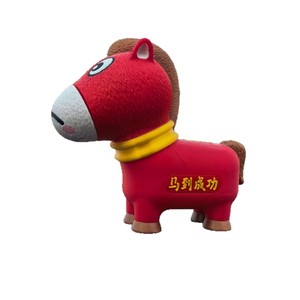 Mascota del Año del Caballo, Figura de Caballo Sonriente Llorando, Impresa en 3D con PLA Suave, Peluche de Alta Calidad, para Mayores de 14 Años - Product Image 5