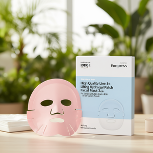 Masque facial hydrogel liftant haute qualité, pack de 3, pour le soin quotidien de la ligne du menton, tous types de peau, formule K-Beauty - Product Image 3