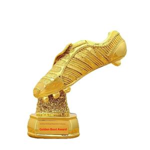 كأس تذكاري ثابت من الراتنج المطلي بالذهب لبطولة كرة القدم، لجائزة أفضل هداف للكرة الذهبية - Product Image 5