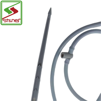Goutteur blanc en PVC avec flèche de tube pour système d'irrigation à effet de serre Kit de connecteur en T en plastique pour tuyau d'eau