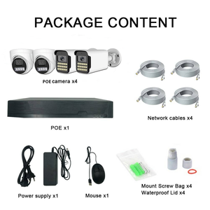 ชุดกล้องวงจรปิด TSEye 4CH POE NVR ความละเอียด 4K 8MP มาตรฐานกันน้ำ IP66 สำหรับภายนอกอาคาร พร้อมระบบตรวจจับความเคลื่อนไหว มองเห็นได้ทั้งกลางวันและกลางคืน - Product Image 3