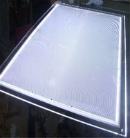 Feuille de guide de lumière Panneau acrylique Lgp Feuille acrylique transparente Découpe laser Feuille de guide de lumière LED