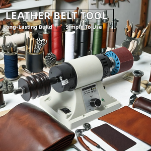 Máy đánh bóng đai da tự động nhỏ cho sản xuất da với thành phần động cơ lõi - Product Image 2