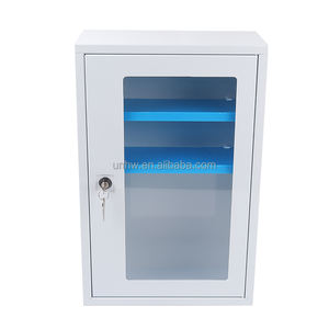 Botiquín de Primeros Auxilios Metálico para el Lugar de Trabajo - Gabinete de Pared con 3 Estantes, Botiquín Vacío, Botiquín de Primeros Auxilios Metálico Grande para Oficina, Grado Comercial - Product Image 1