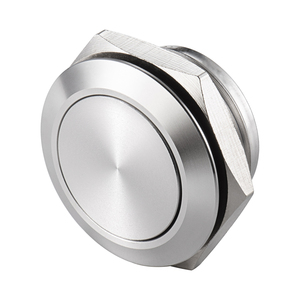 Waterproof Momentary <b>Latching</b> <b>Push</b> Button Switch 12mm NO 2A Metal Stainless Steel Aluminum 12V 24V 36V IP65 Flat Head - Product Image 2