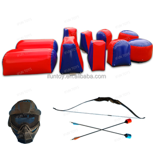 Al aire libre interior interactivo campo de batalla inflable NerfWar Arena niños adultos inflable <span class=keywords><strong>Paintball</strong></span> campo <span class=keywords><strong>combate</strong></span> Arena - Product Image 4
