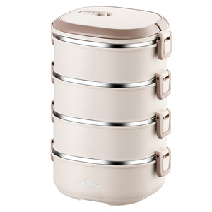 Bento Box Stainless Steel Multi Layer Lunch Box <b>Microwave</b> Safe For Office Students Adults - Product Image 2