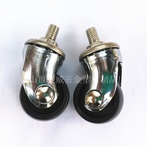 Furniture Caster 30mm PP Swivel With Brake Plate Mount Durable - Product Image 2